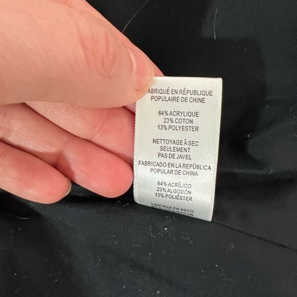 Joe’s black tweed bronze metallic grey hem jacket size medium - Picture 10 of 11